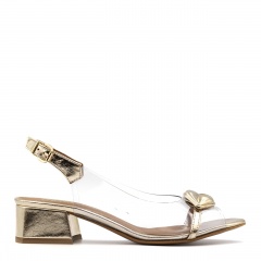 Zlaté elegantné sandále so silikónom 85V